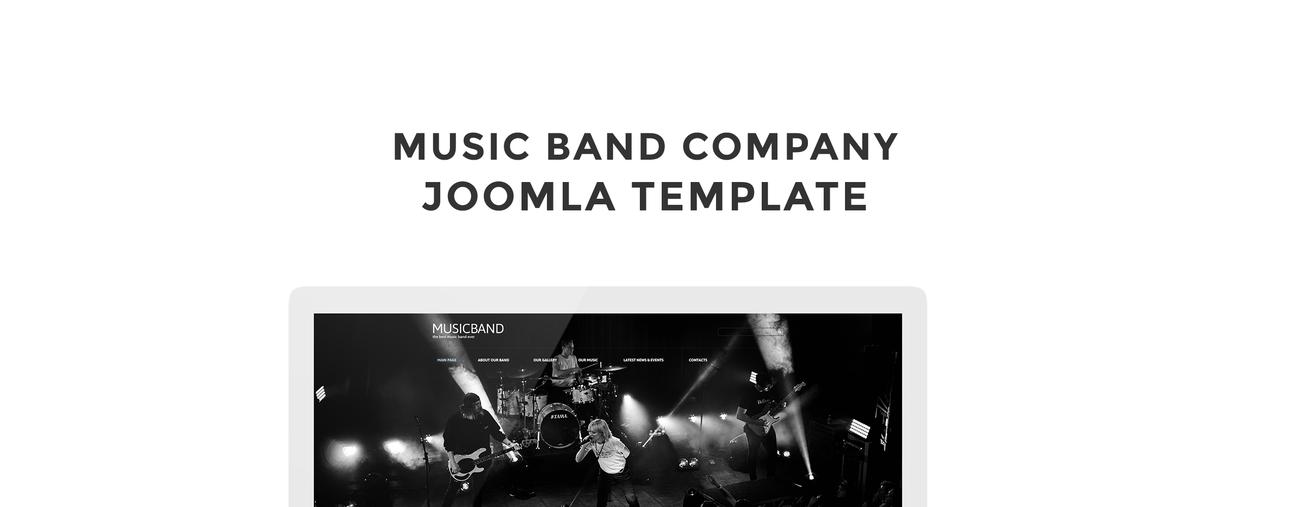 музыкальная группа стильный шаблон joomla