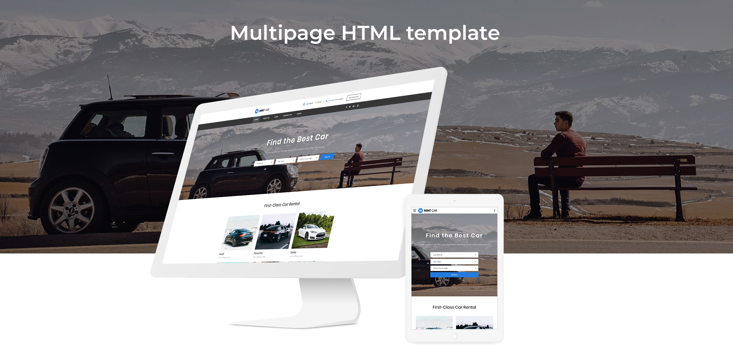 out car rental многостраничный html шаблон сайта