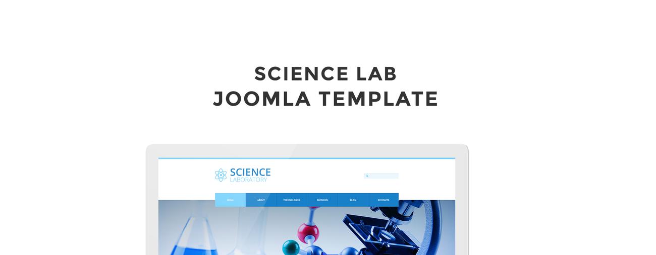 science laboratory отзывчивый чистый шаблон joomla
