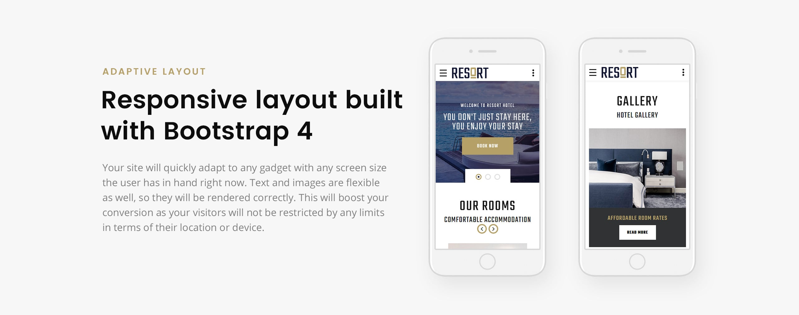 отель многостраничный современный html bootstrap шаблон сайта