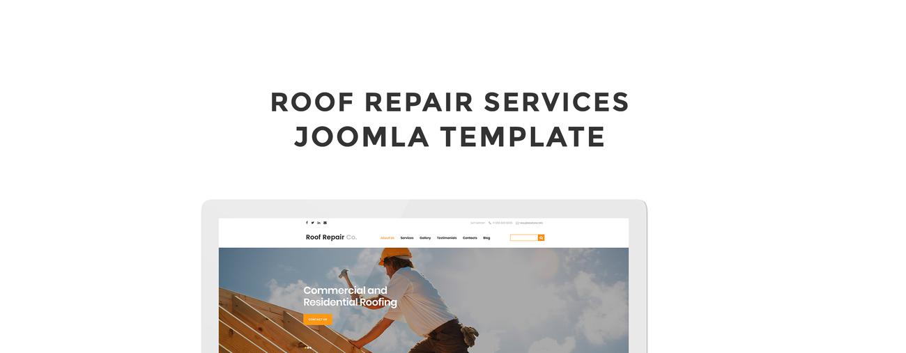 услуги по ремонту кровли шаблон joomla