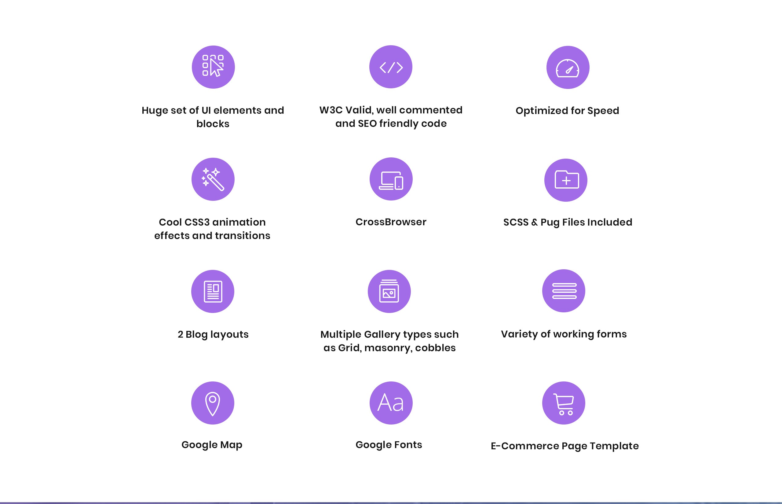 типография многостраничный современный html шаблон сайта