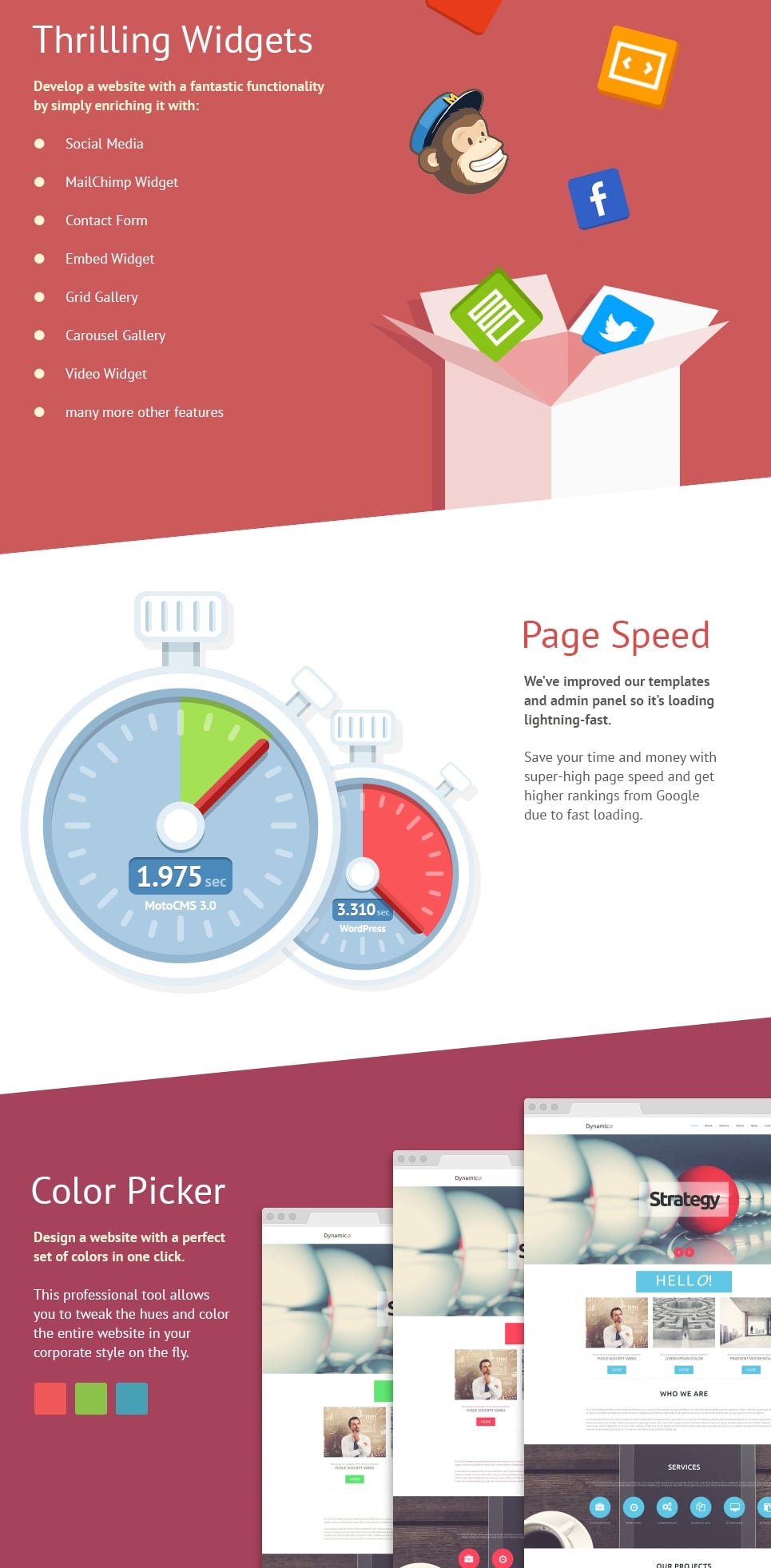шаблон business &amp; services moto cms 3