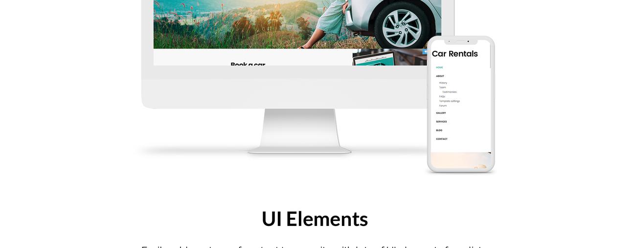 прокат автомобилей отзывчивый шаблон joomla