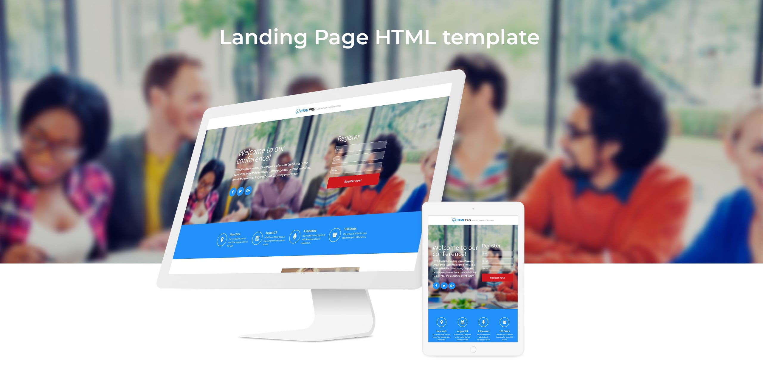 it компания чистый html шаблон целевой страницы