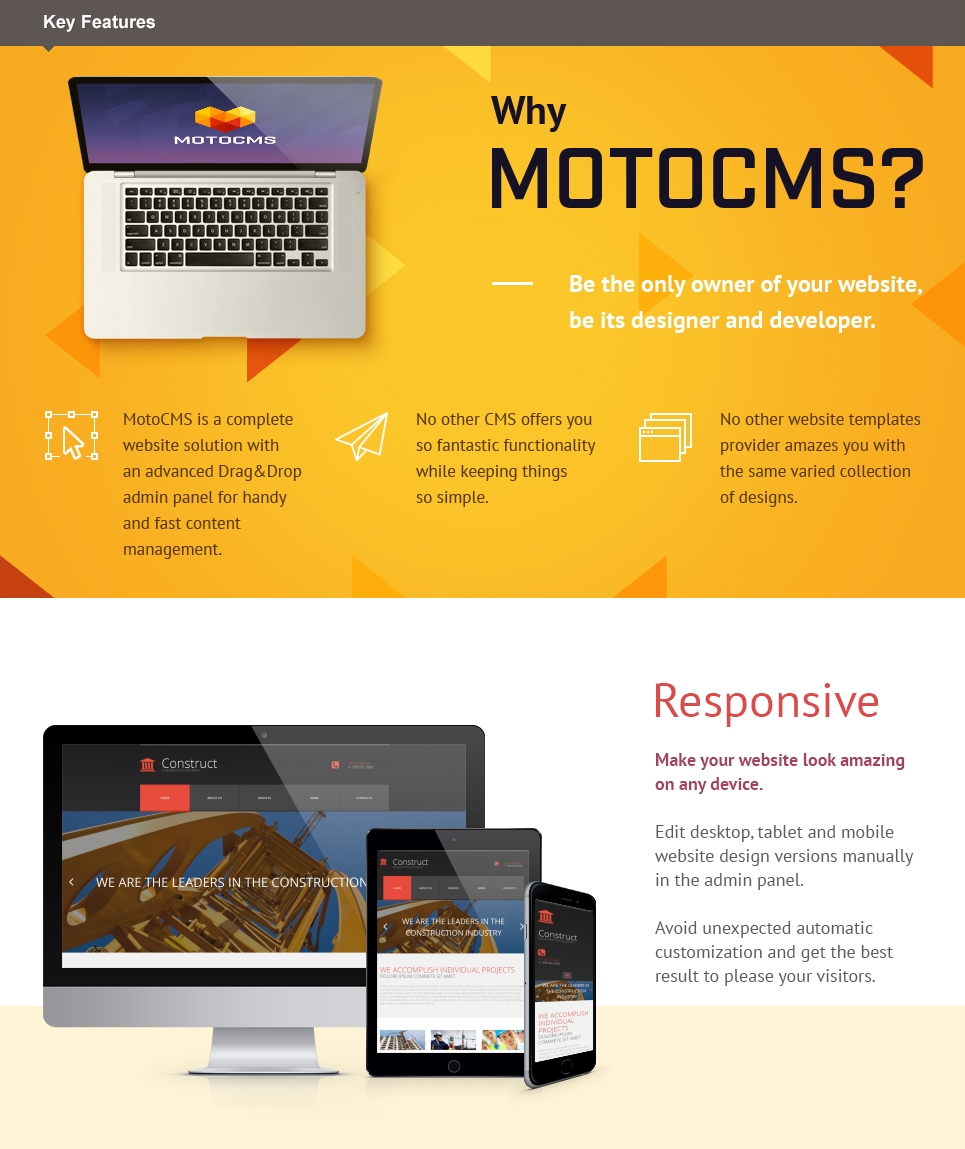 архитектура шаблона moto cms 3