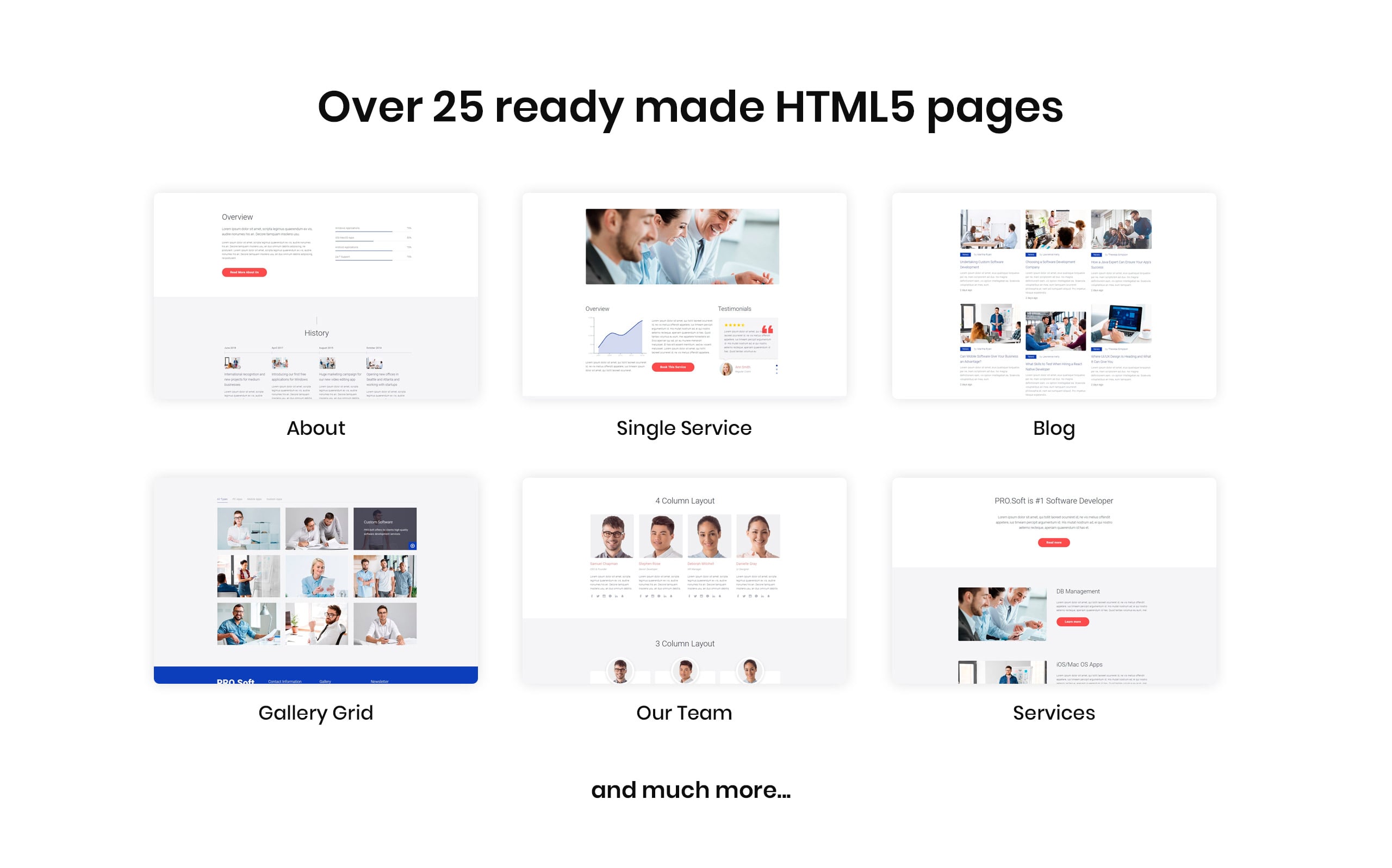 компания по разработке программного обеспечения многостраничный html5 шаблон сайта
