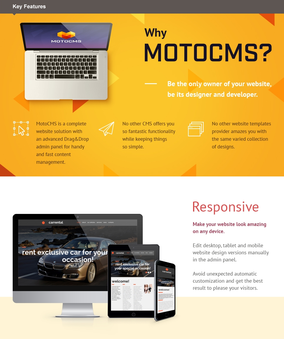прокат автомобилей moto cms 3 шаблон