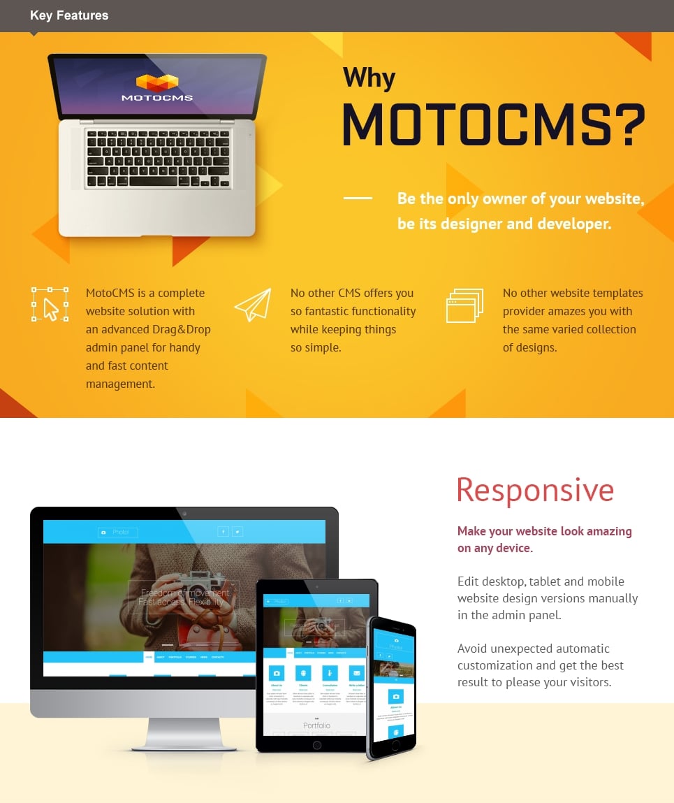 фотограф портфолио moto cms 3 шаблон