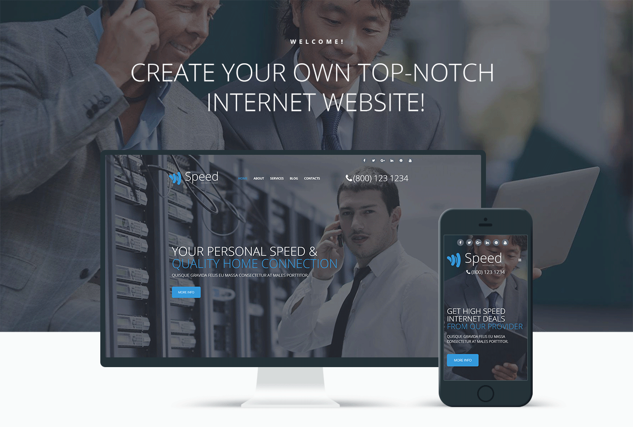 интернет тема с elementor builder wordpress theme