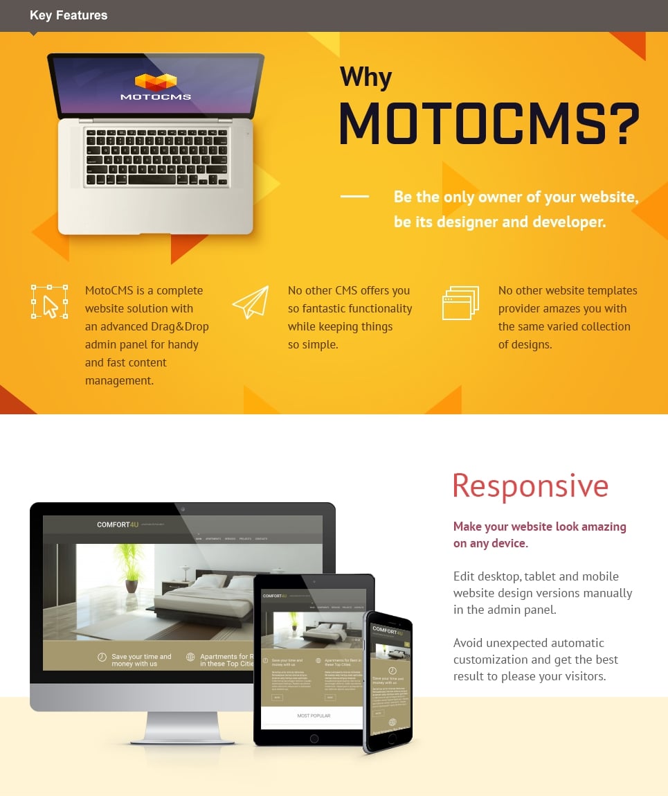 агентство недвижимости отзывчивый moto cms 3 шаблон