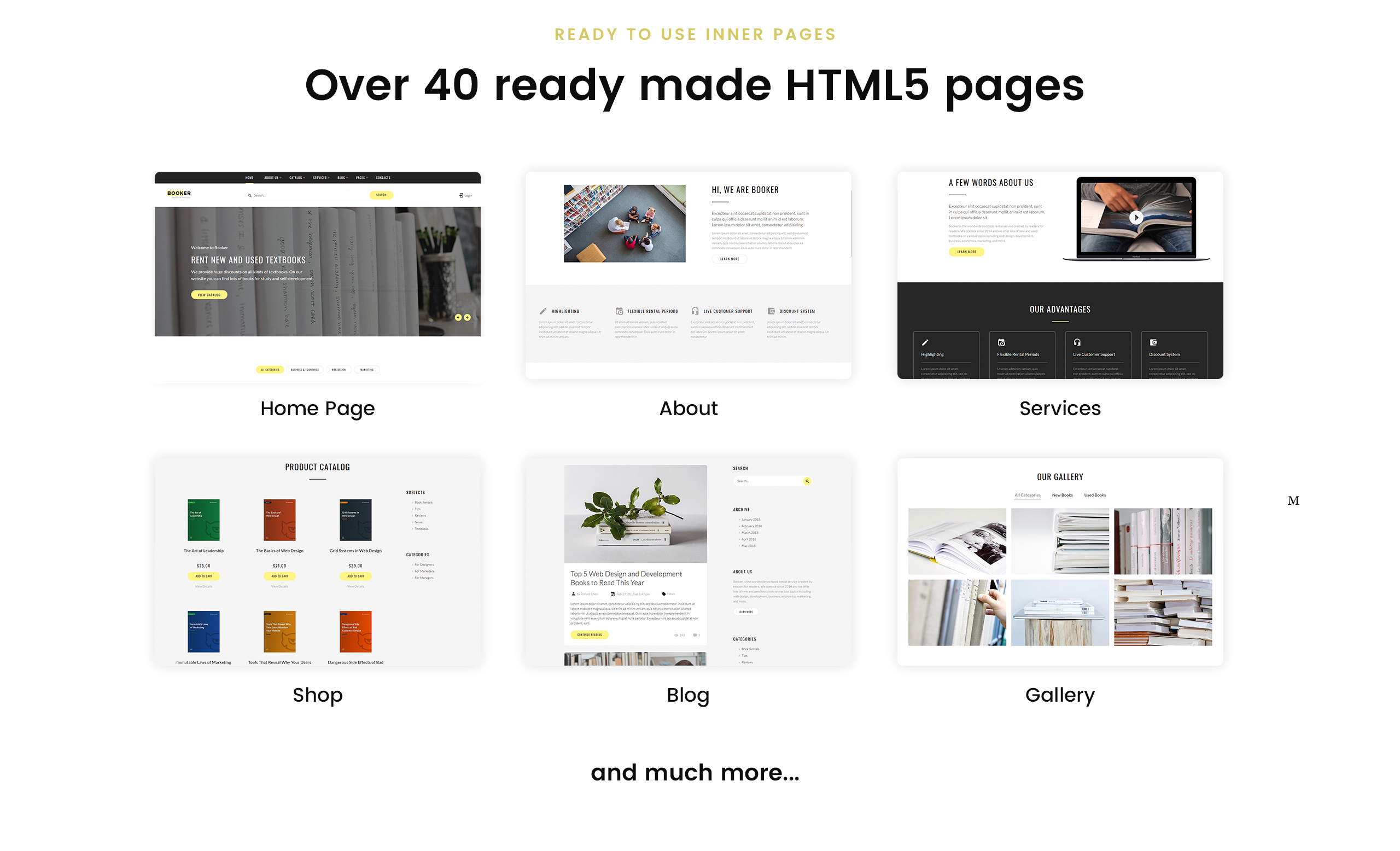 аренда учебников многостраничный html шаблон сайта