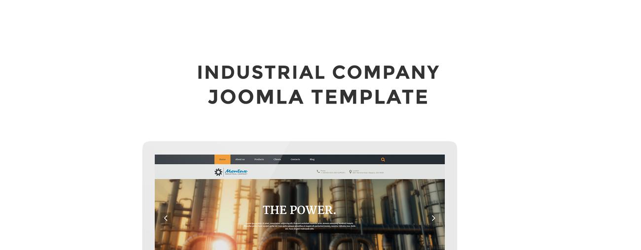 шаблон промышленной компании joomla