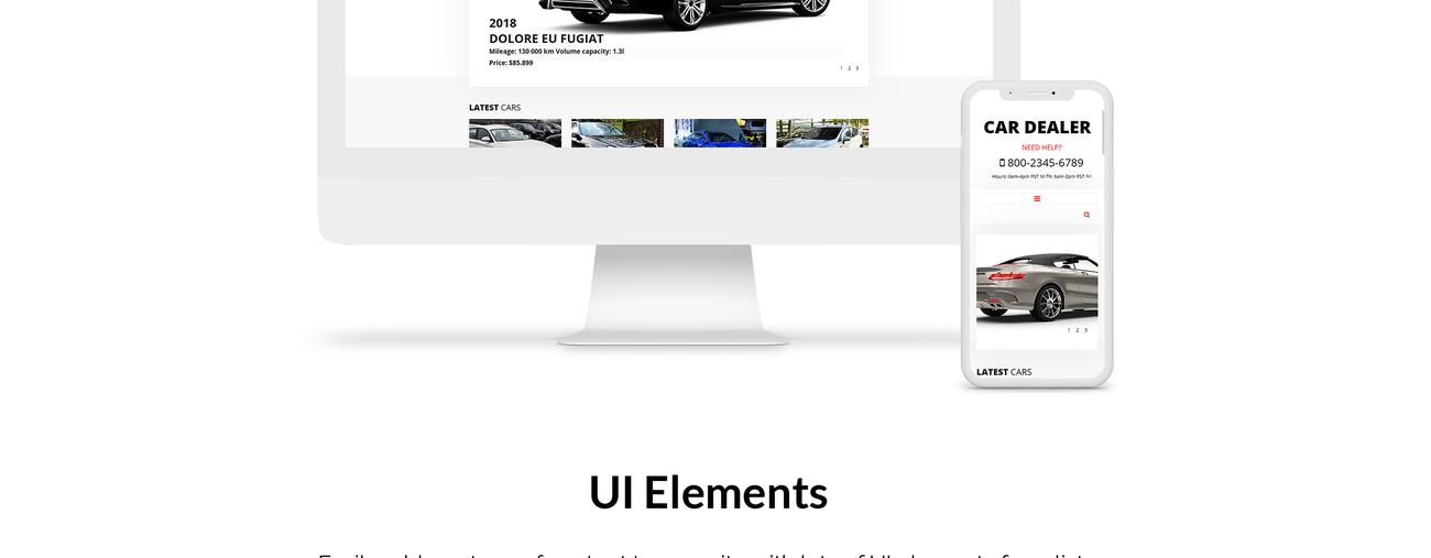 автомобильный дилер чистый шаблон joomla