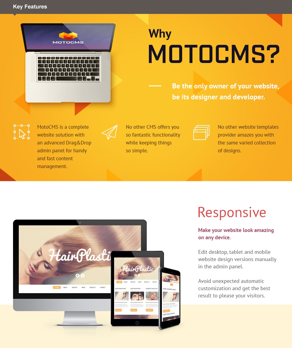 hair clinic moto cms 3 шаблон