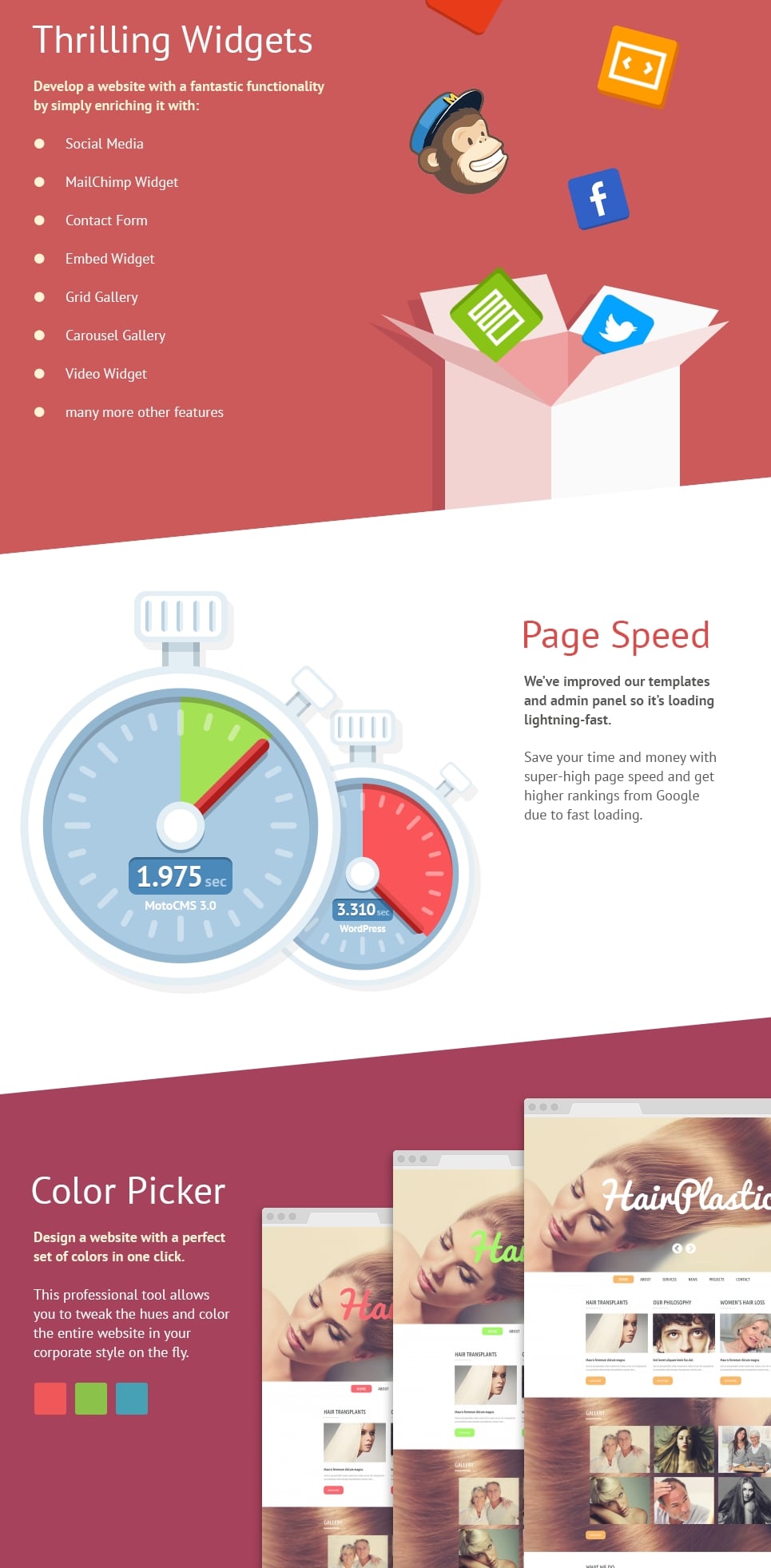 hair clinic moto cms 3 шаблон
