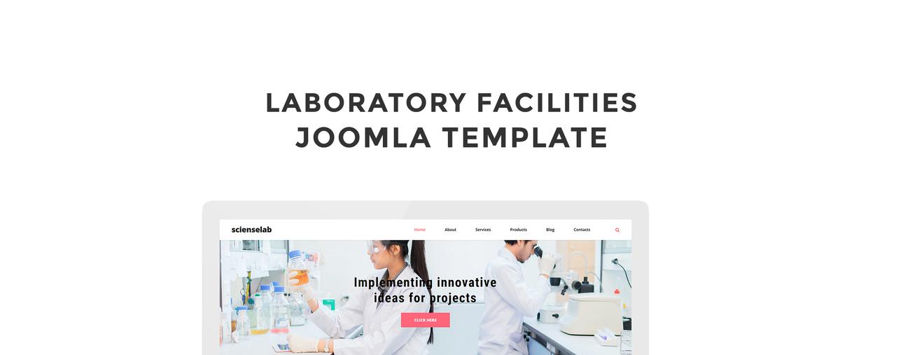 science lab clean joomla шаблон