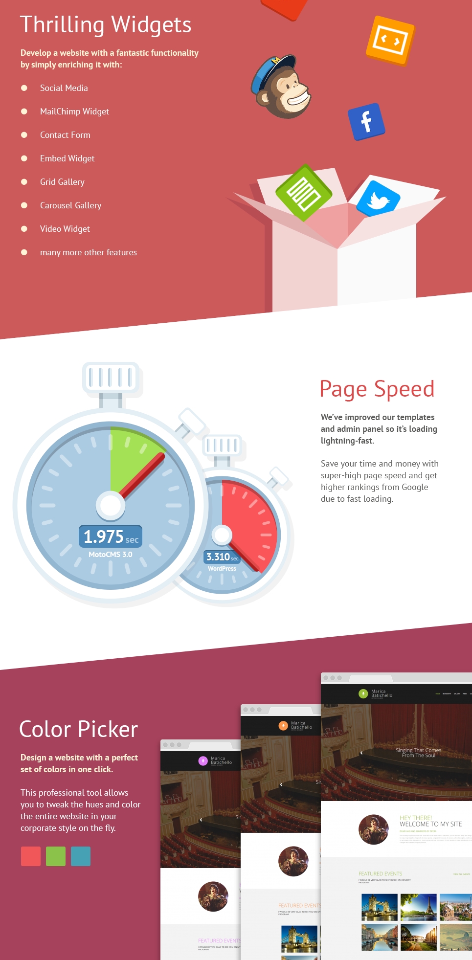 шаблон singer moto cms 3