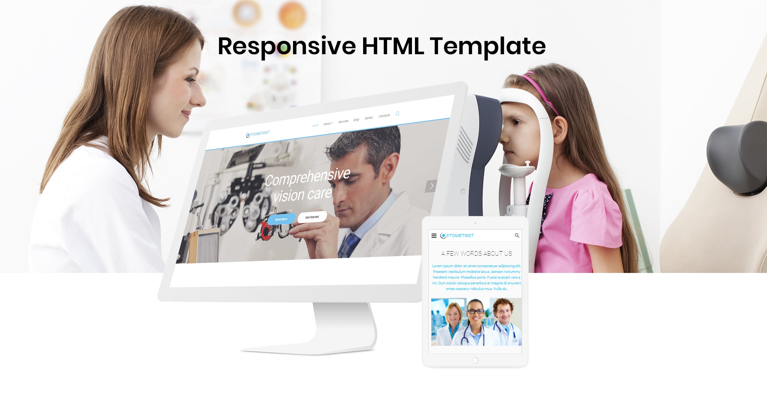 медицинская клиника отзывчивый чистый html шаблон веб-сайта