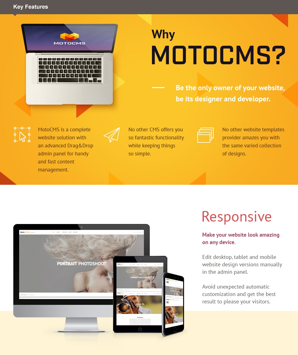 фотограф портфолио фотогалерея шаблон