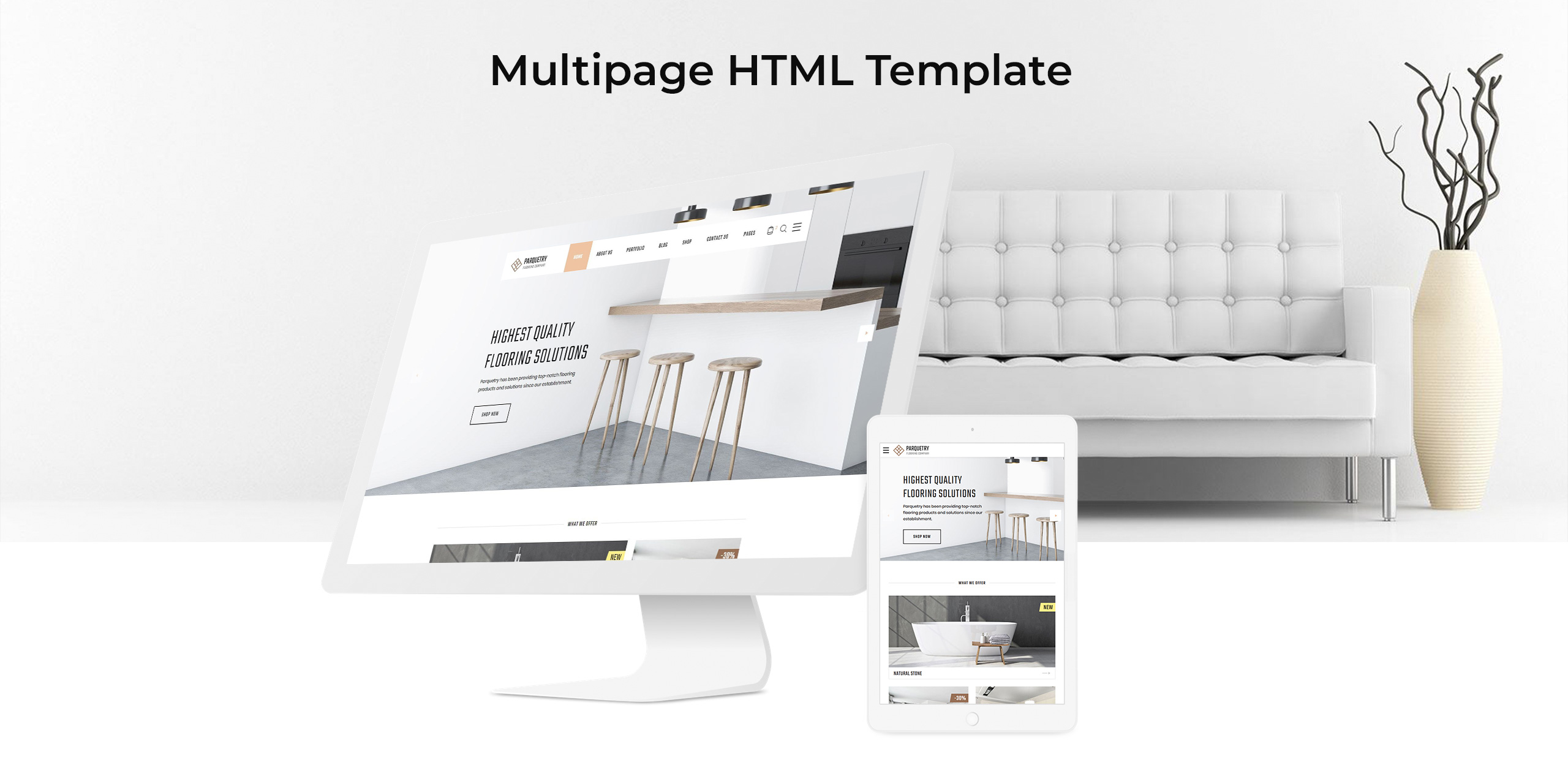 flooring company html5 шаблон сайта