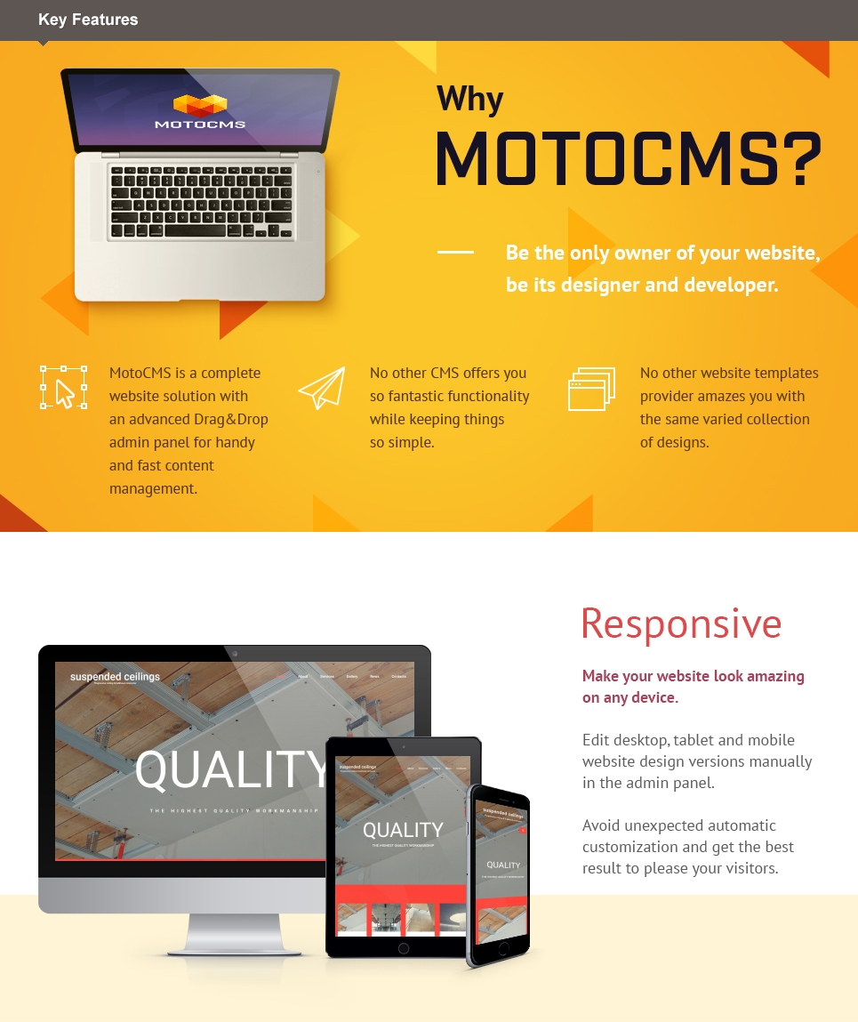 строительная компания moto cms 3 шаблон