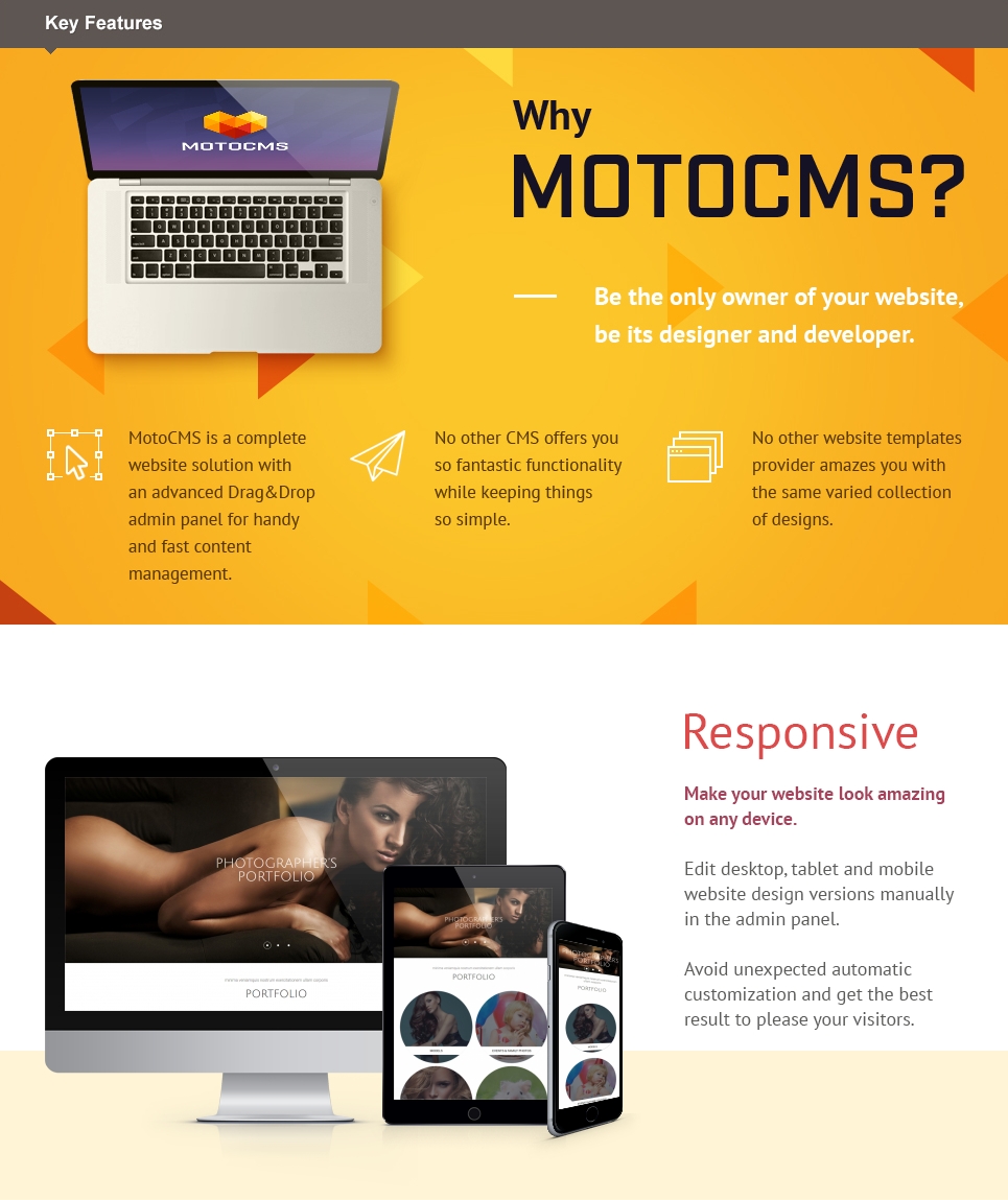 фотограф портфолио moto cms 3 шаблон