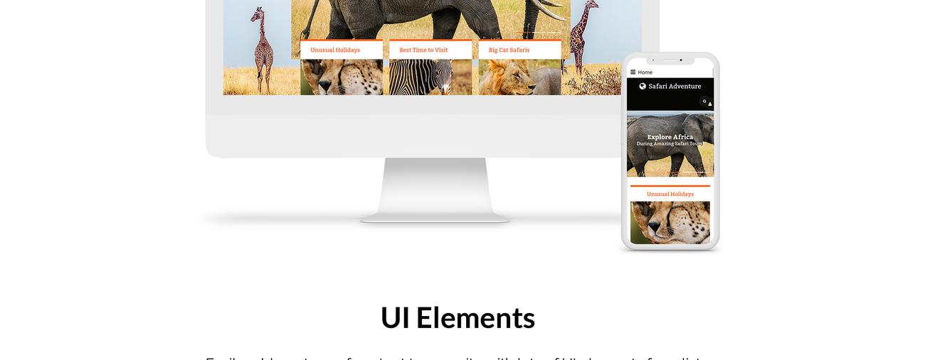 шаблон safari adventure joomla