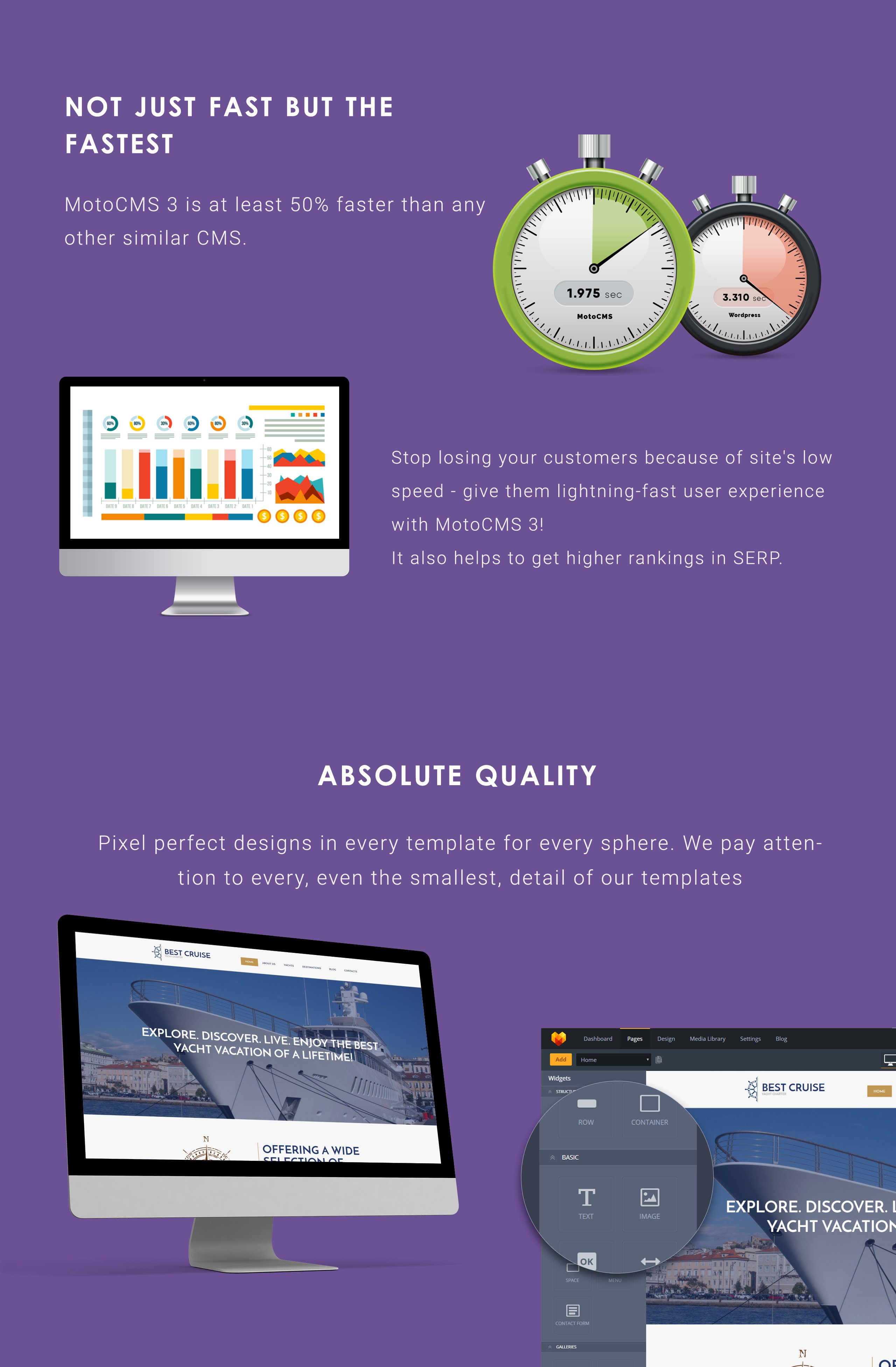 шаблон luxury yachting moto cms 3