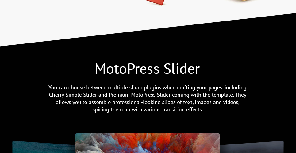 модель портфолио отзывчивая тема wordpress