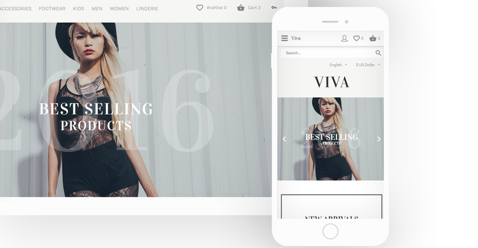 шаблон opencart viva