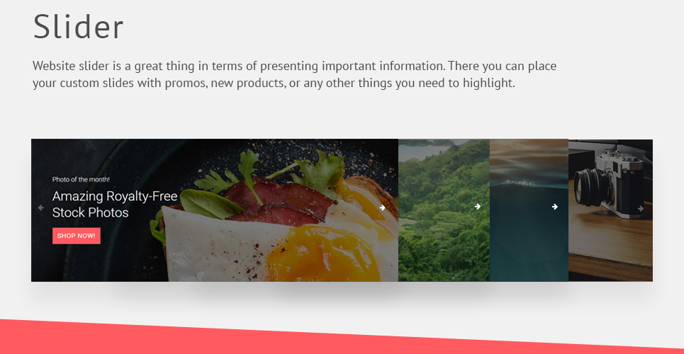 шаблон opencart photostream