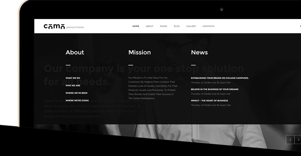 шаблон como joomla