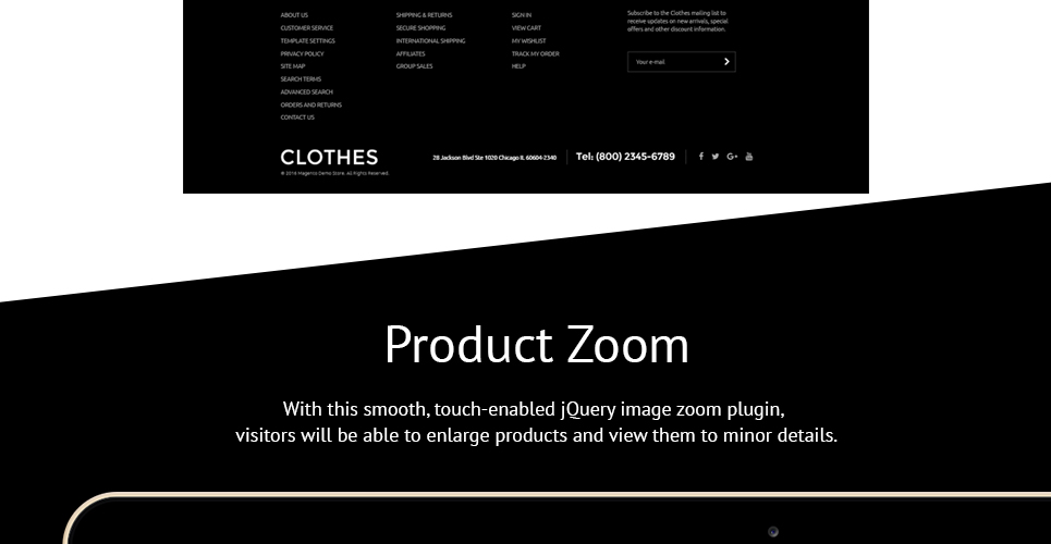 магазин одежды magento theme
