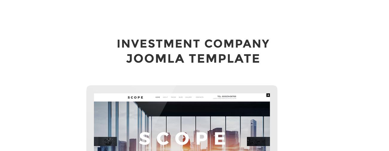 инвестиционная компания отзывчивый шаблон joomla