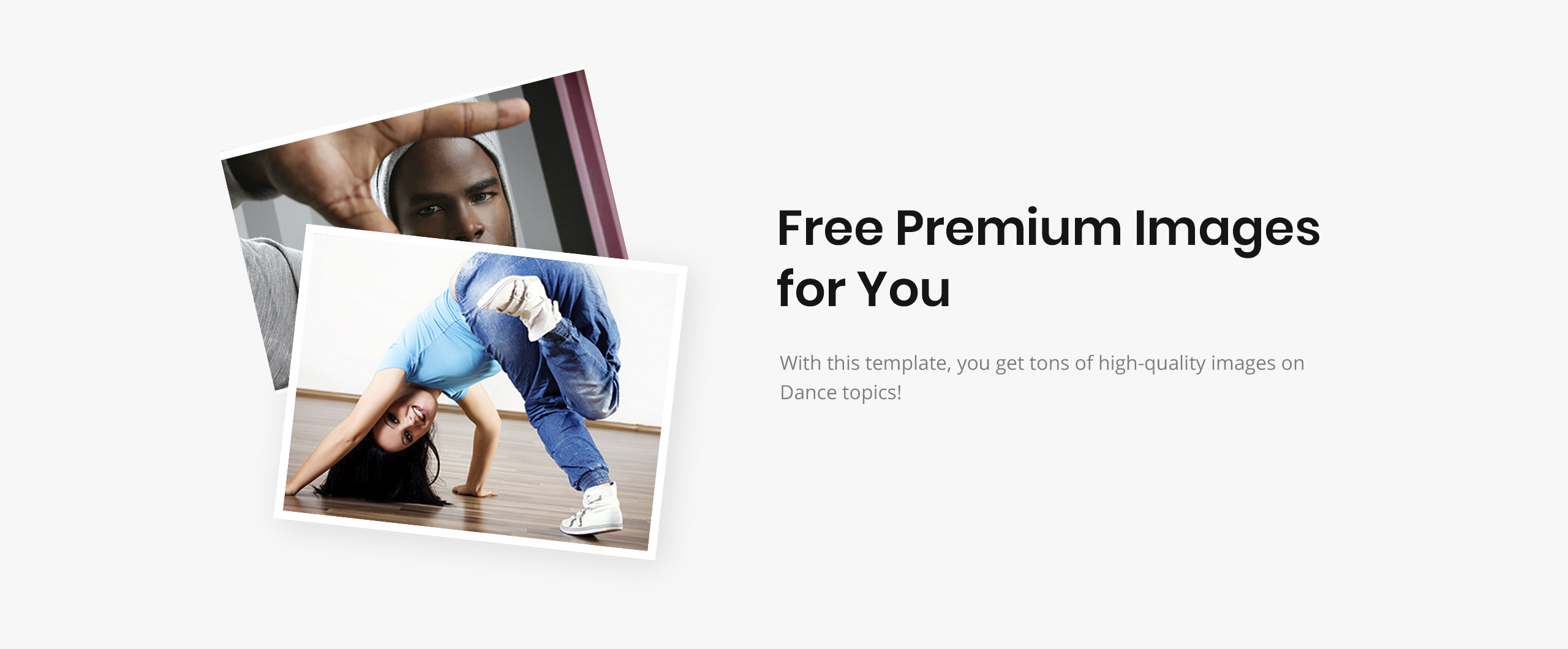dance studio creative html landing page template