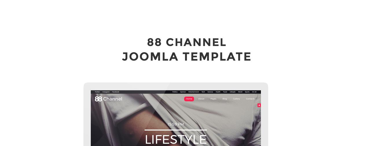 88 канальный шаблон joomla