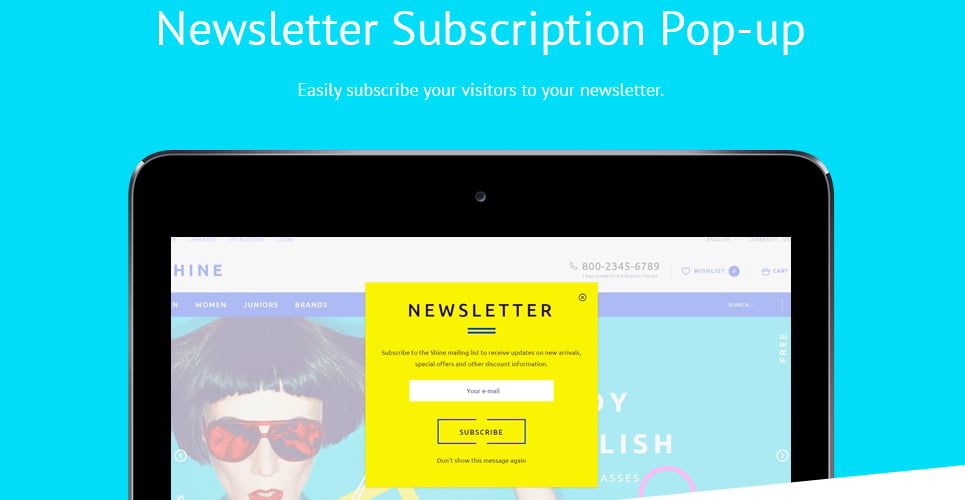 шаблон shine opencart