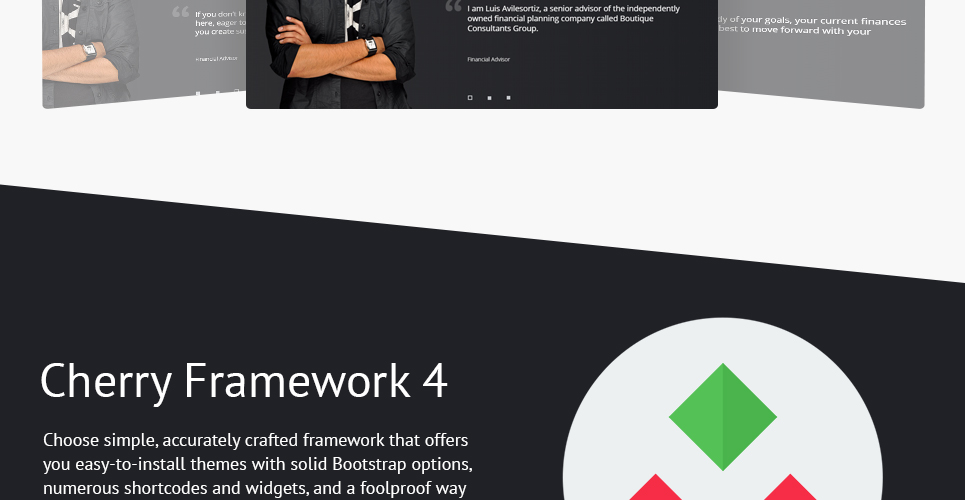 финансовый советник отзывчивая тема wordpress