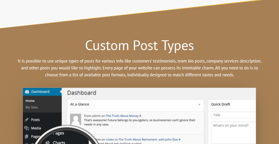 финансовый советник отзывчивая тема wordpress