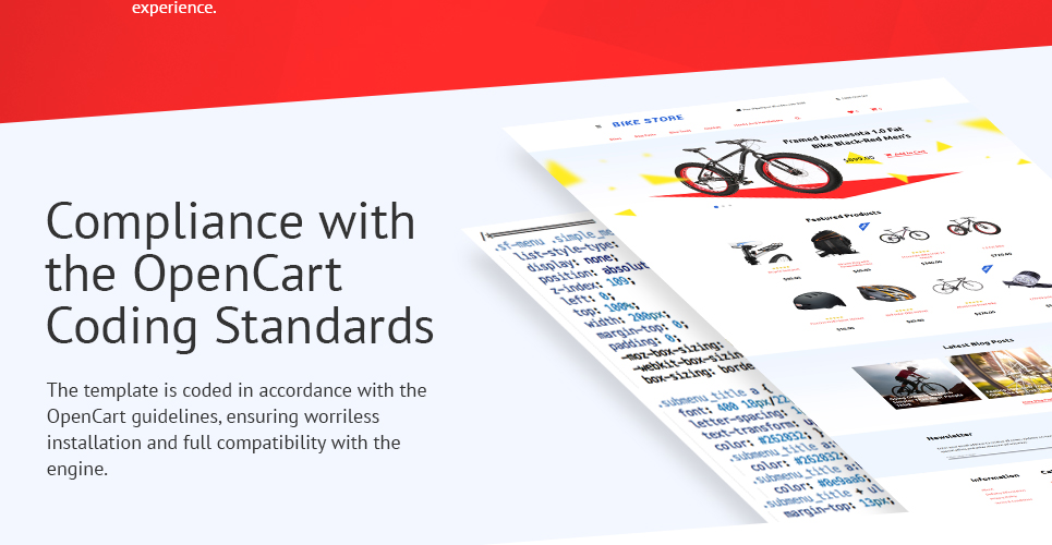 велоспорт отзывчивый шаблон opencart