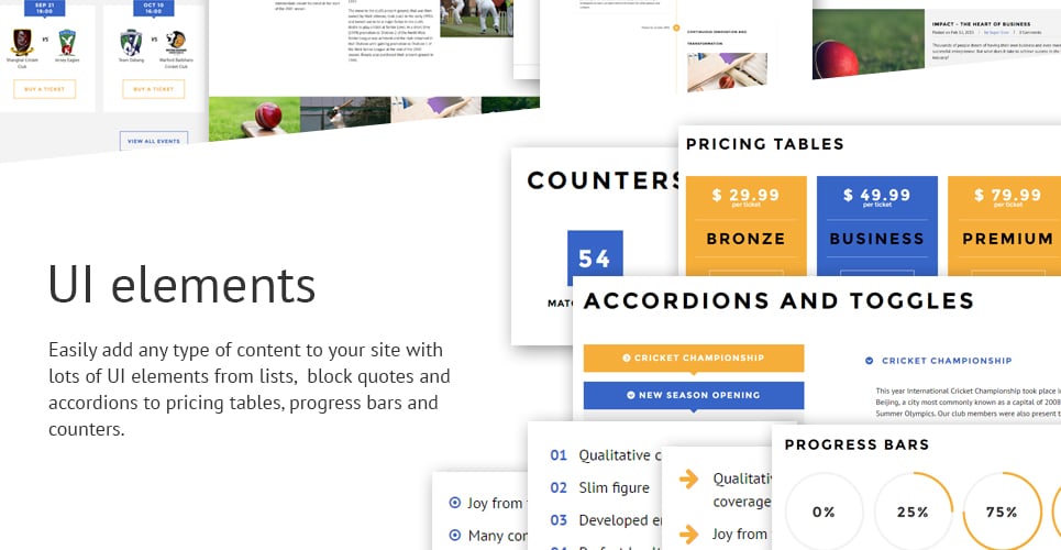 шаблон cricket club joomla