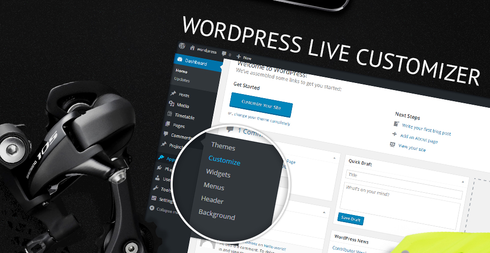 спортивный велосипед wordpress тема