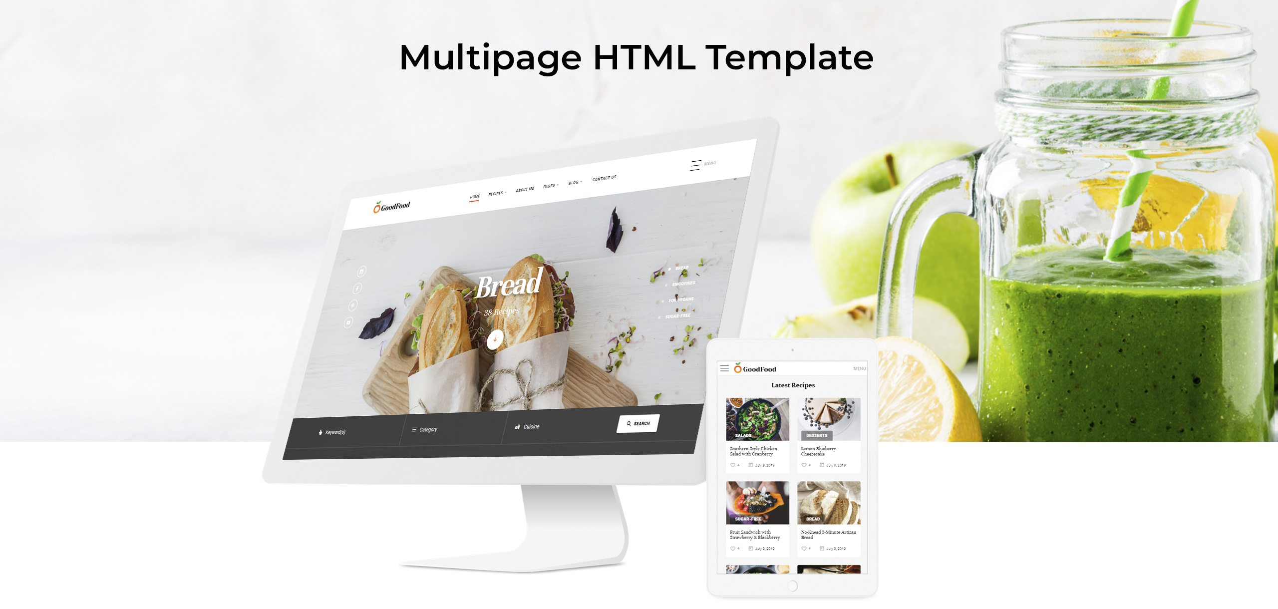 ресторан чистый многостраничный html5 шаблон сайта