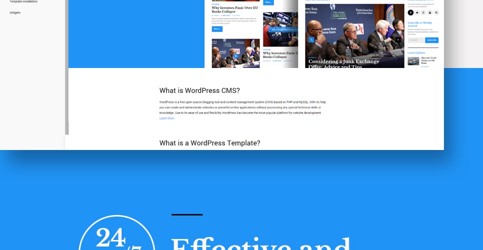 финансовые новости и журнал wordpress тема