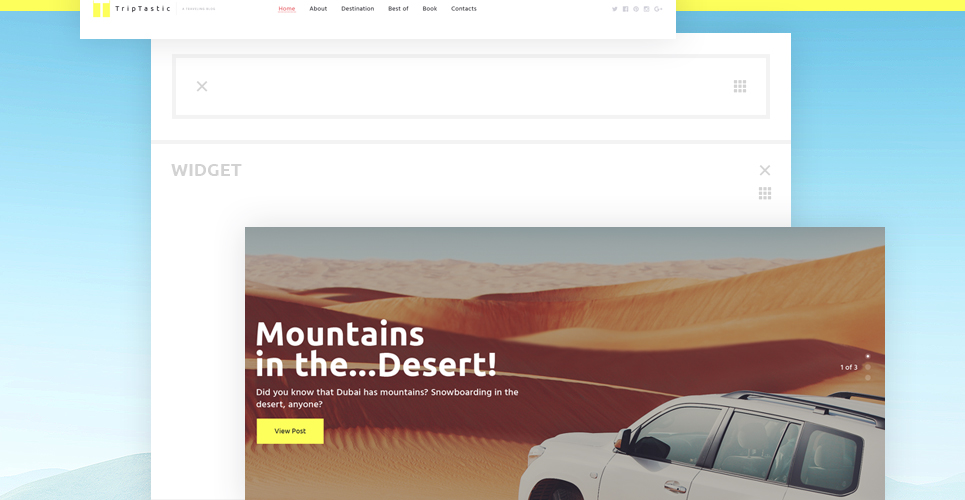 travel blog wordpress тема