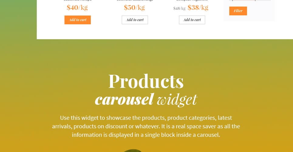 тема кофейни woocommerce