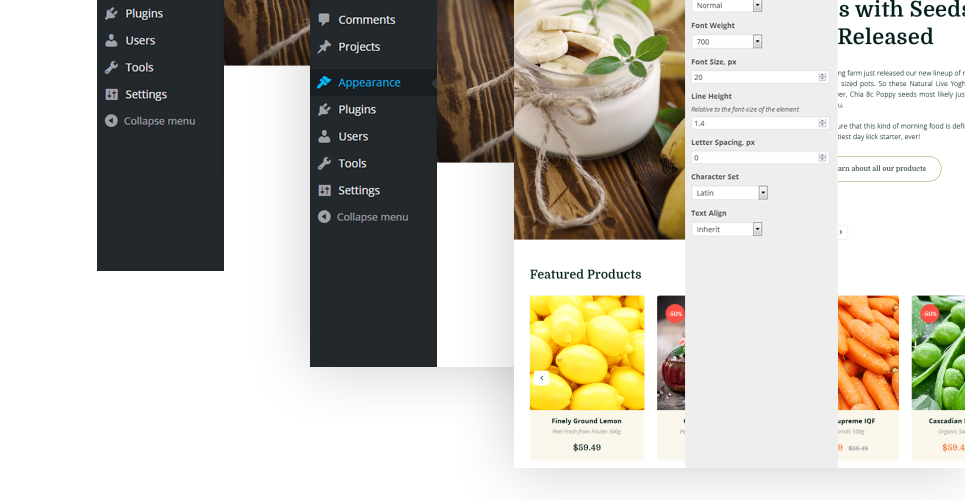 тема woocommerce agricultural supply &amp; farm foods