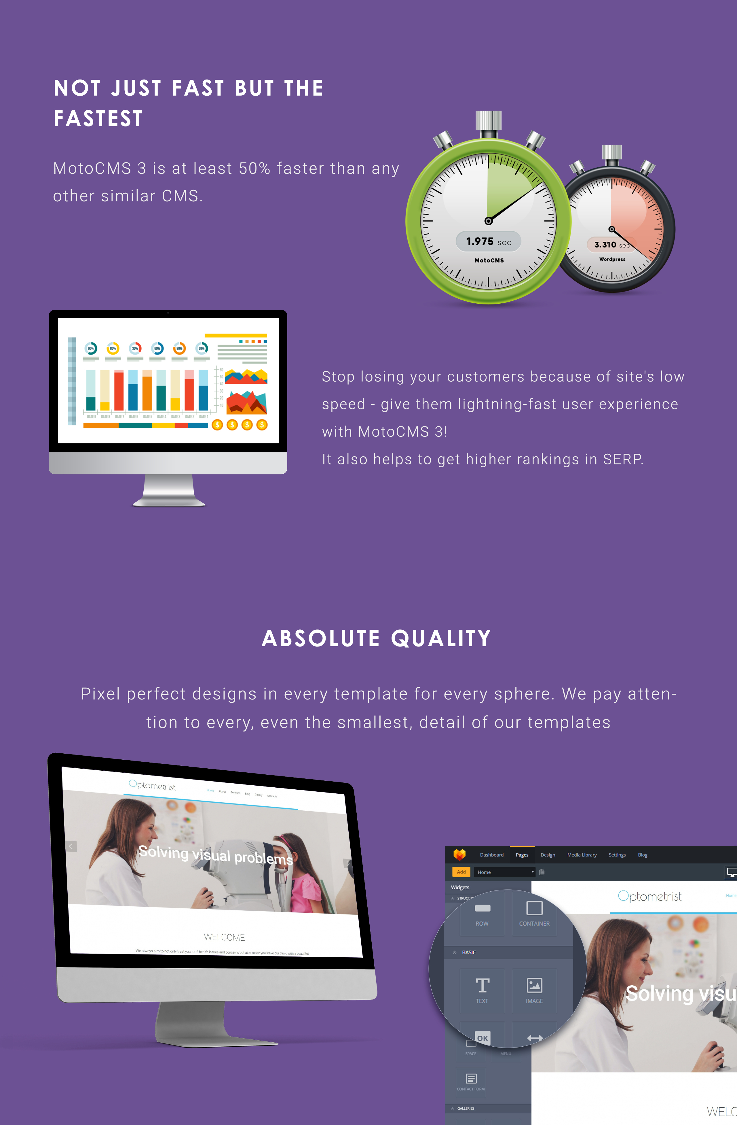 шаблон optometry moto cms 3