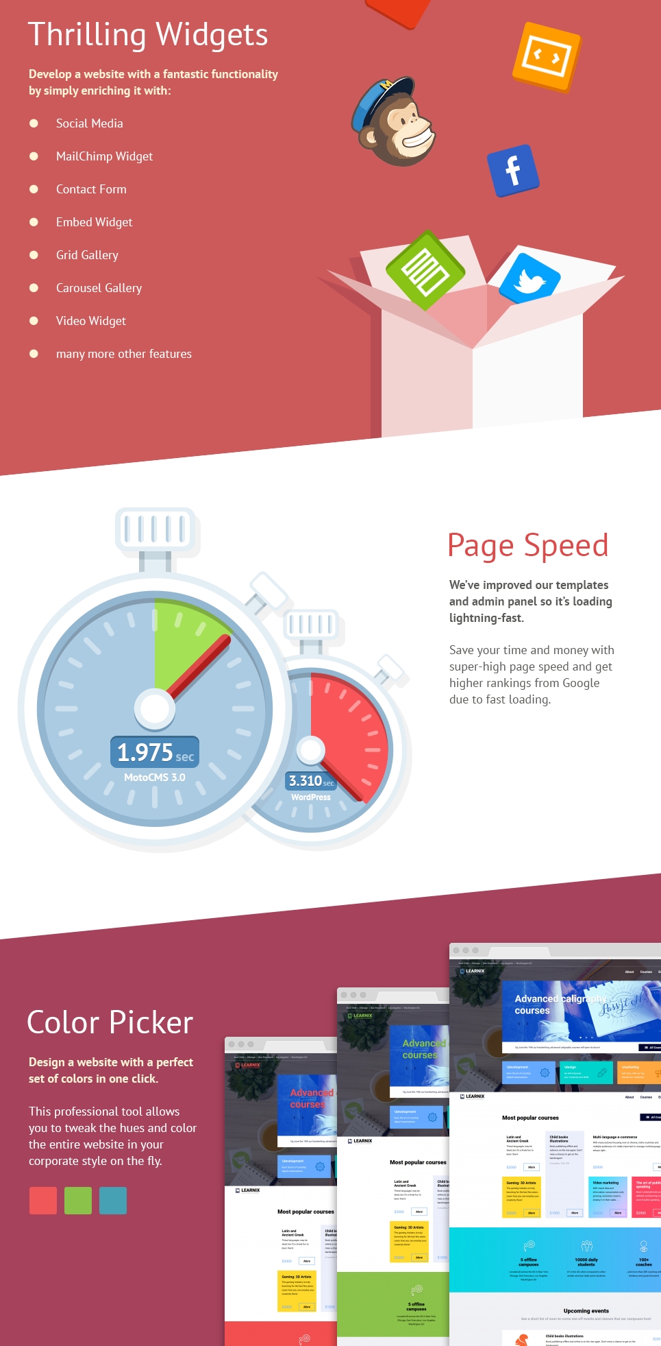 шаблон education moto cms 3